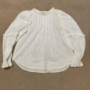 Universal thread puffy sleeve blouse